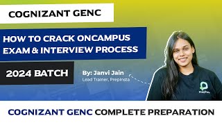 How to Crack Cognizant GenC Oncampus Exam and Interview Process 2024 [upl. by Raines]