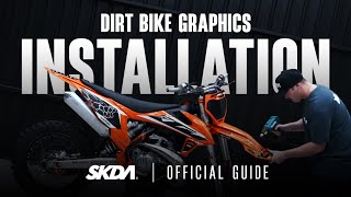 How to Install Dirt Bike Graphics  SKDA Moto Creative [upl. by Down]