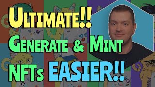 ULTIMATE Create An ENTIRE NFT Collection 10000 amp MINT With ZERO Coding Knowledge  PFP Generator [upl. by Silvano]