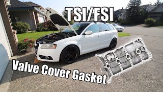 TSI amp FSI Valve cover gasket reseal  A3GTI [upl. by Yand]