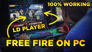 How to Play Free Fire on LD Player  100 Working Tutorial  Play Free Fire on PC  Laptop [upl. by Anoblav902]