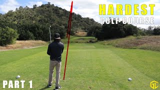 INSANELY HARD GOLF COURSE Cross Creek Golf Club  Part 1 [upl. by Signe]