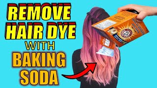 4 Easy Ways to REMOVE HAIR DYE With BAKING SODA [upl. by Wandy]