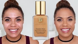 Estee Lauder Double Wear Review Oily Skin Diaries  samantha jane [upl. by Alien]