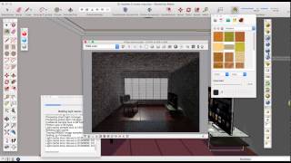 APLICACIÓN DE MATERIALES EN VRAY PARA SKETCHUP [upl. by Jillene]