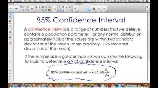 95 Confidence Interval [upl. by Ahseral924]