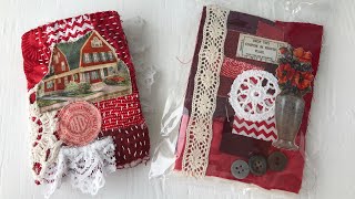 How to make a slow stitch needle book slowstitch needlebook [upl. by Nitsed]