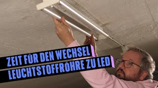 Leuchtstoffröhren mit LED ersetzen und Strom sparen  Anleitung und Tipps zum ZVEI Whitepaper [upl. by Yud]