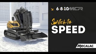 MECALAC  MCR  New crawler skid excavator  Switch to speed [upl. by Alexandria]