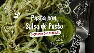 Pasta con Salsa de Pesto Cocinando con Shorbull [upl. by Daigle]