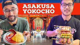 Ultimate Japanese Food Tour in Asakusa  Tokyo Japan [upl. by Fasta]