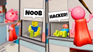 TROLLING PIGGY GLITCHERS How To Beat GLITCHERS In Roblox Piggy [upl. by Sinnylg]