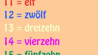 Das deutsche Zahlenlied 11  20 German Numbers Song 11  20  Learn German easily [upl. by Adalie]