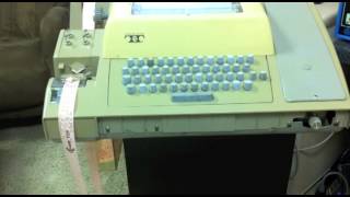 Altair 8800  Video 71  Loading 4K BASIC with a Teletype [upl. by Lezlie]