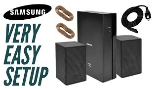 How to Set Up a Samsung Rear Speaker Kit [upl. by Hillel]