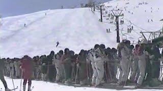 大混雑の八方尾根スキー場 1990年頃 Happoone Ski Area Nagano 1990 [upl. by Rubio]