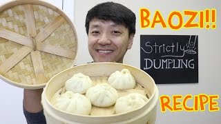 EASY DELICIOUS Chinese Pork Bun Recipe Baozi 包子 [upl. by Elrebma677]