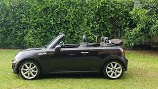 Mini Cooper R57 opening of convertible with key FOB [upl. by Algie]