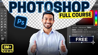 Adobe Photoshop Course for Beginners 12 Hours  Photoshop Tutorial for All Shapes amp Tools [upl. by Lahcym]