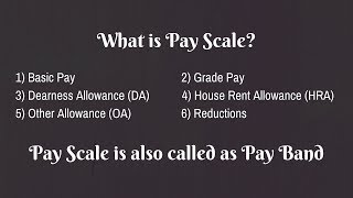 What is Pay ScalePay Band  Explained [upl. by Lupe744]