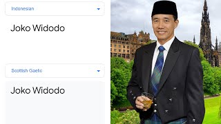 Joko Widodo in different languages meme [upl. by Lartnom]