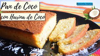 Pan Keto de Coco Harina de Coco  Receta Fácil [upl. by Annorah]