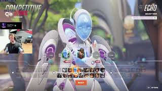 Danteh  Gale  Space  Sleepy DANTEH ECHO GAMEPLAY OVERWATCH 2 SEASON 12 TOP 500 [upl. by Niaz727]