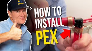 How to Install PEX Pipe in Bathrooms Quick Tips  by Home Repair Tutor [upl. by Ayotol]