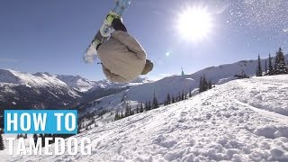 How To Tamedog On A Snowboard [upl. by Yendroc216]