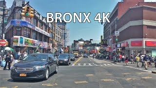 Driving Downtown  Bronx 4K  New York City USA [upl. by Un]