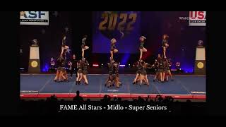 FAME super seniors worlds day 1 [upl. by Ilyssa]