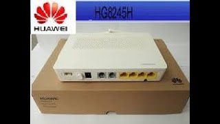 Huawei EchoLife HG8245H GPON ConfigurationDATAVOICE N WIFI [upl. by Bohaty954]