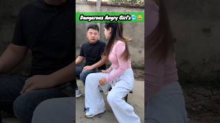 Dangerous Angry Girls🥶😂 funnyshorts youtubeshort memesdaily short trendingshorts [upl. by Ahsinod]