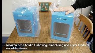 Amazon Echo Studio Unboxing Einrichtung und erster Eindruck [upl. by Storz231]