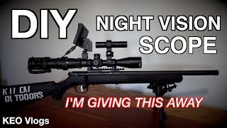 DIY Night Vision Scope Setup Off Amazon Does It Work [upl. by Cuttler]