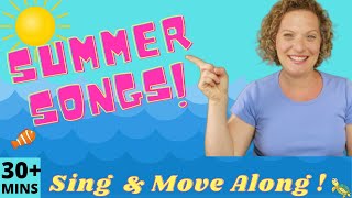 Summer Preschool Songs with Movement  30 Mins of Summer Songs for Kids  BaRump Fish Songs  More [upl. by Bertrand]