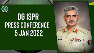 DG ISPR Press Conference  5th Jan 2022 [upl. by Dalenna812]