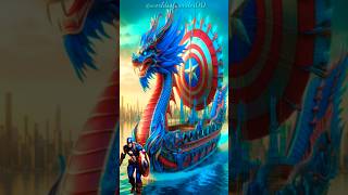 Superheroes as Dragon Ship 🐲🛳 💥 Avengers vs DC  All Marvel Characters avengers shorts marvel dc [upl. by Tobe]