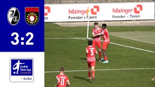 EnBWOberliga  BJunioren SC Freiburg II 32 SG Sonnenhof Großaspach [upl. by Emor]