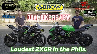 Kawasaki Ninja ZX6R review and sound check of Arrow exhaust [upl. by Behnken707]