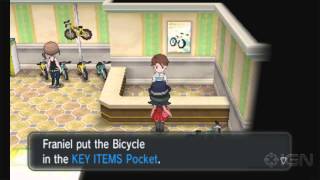 Pokemon X and Y Walkthrough Getting the Bicycle [upl. by Anetsirk]