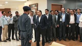 Mukesh Ambani visit in Kolkata Jio Godrej Office [upl. by Avevoneg]