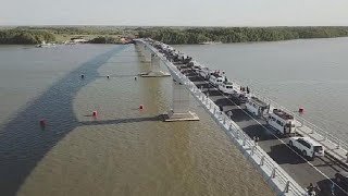 Bridge connecting Gambia Senegal opens [upl. by Orten]