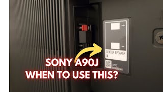 Using Sony A90J OLED as Center Channel Speaker [upl. by Dedric]