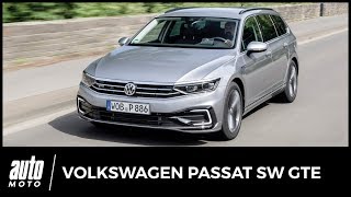 Essai Volkswagen Passat SW GTE restylée  un fil à la Passat [upl. by Roti]