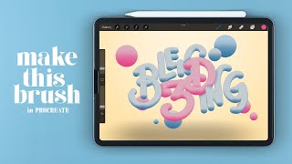 Create Blending 3D Brush in PROCREATE [upl. by Ellita]