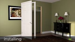 How to Install a Split Jamb Prehung Interior Door [upl. by Ahsinroc693]