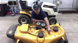 Cub Cadet LTX 1050 breaking deck belt possible fix [upl. by Yorgerg]