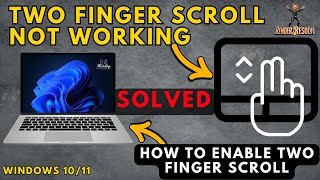 Fix two finger scroll not working on Windows 10 11 problem  How to fix 2 finger Scroll [upl. by Azzil]