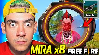 USE LA MIRA x8 POR PRIMERA VEZ EN FREE FIRE   TheDonato [upl. by Aerdua70]